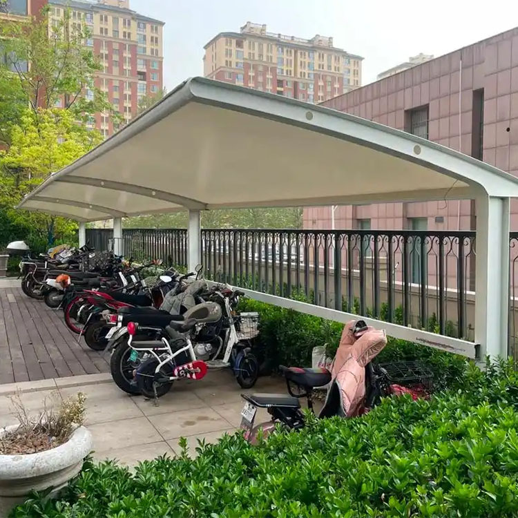 宝坻区膜结构电动车棚